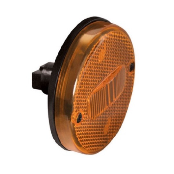  | LANTERNA LATERAL CARRETA GUERRA C/REFLETOR S/SUPORTE AMARELA