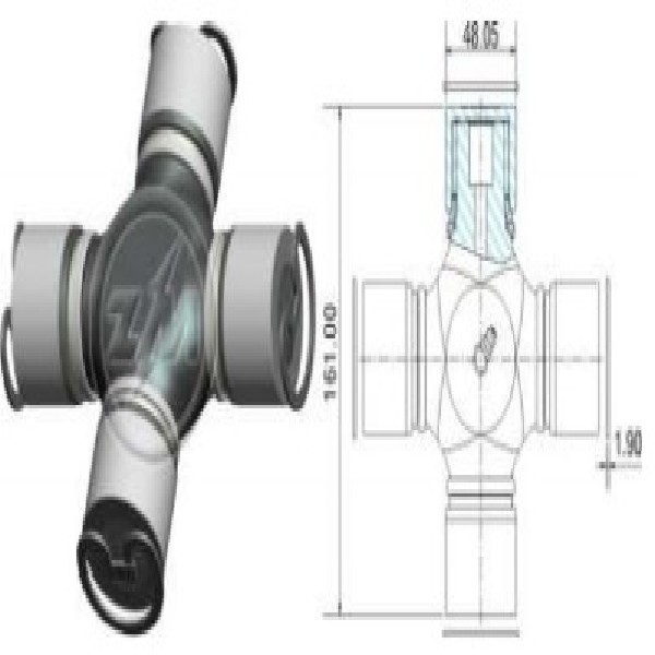  | CRUZETA CARDAN SC 113/114/124 48X161 CAIXA 6/8M