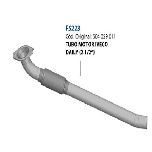  | TUBO ESCAPE SAIDA MOTOR DAILY 55C16/35S14/45S14
