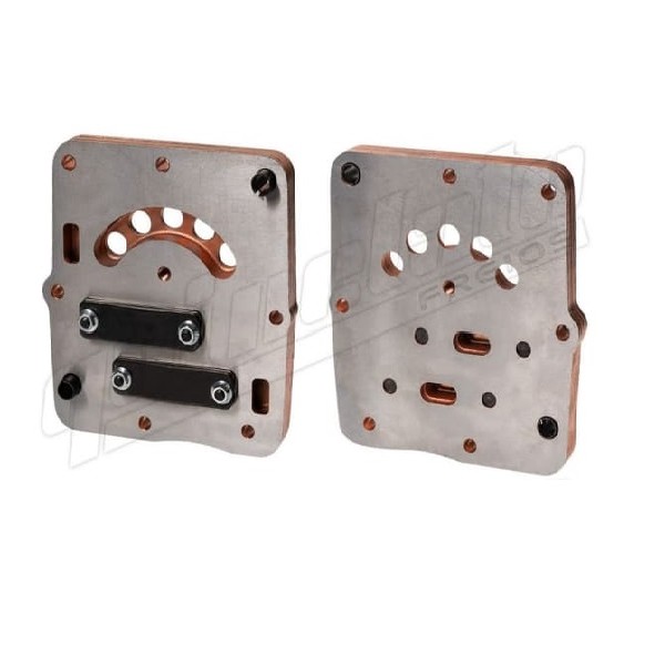  | PLACA INTERMEDIARIA CABECOTE COMPRESSOR AR MB 2430/3030/ATEGO 100MM 1 CIL