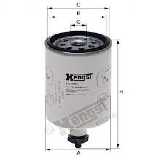  | FILTRO COMBUSTIVEL SEPARADOR AGUA MB 1718/VW 15180 C/DRENO