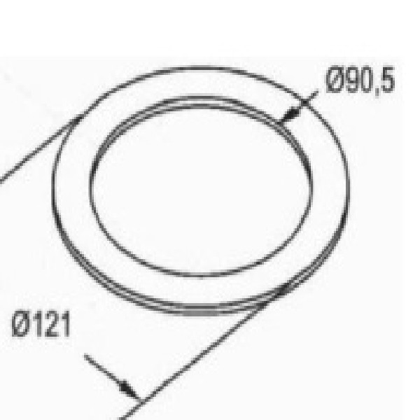  | ARRUELA CUBO CARRETA GUERRA 90X120 LISA INTERNO / EXTERNO