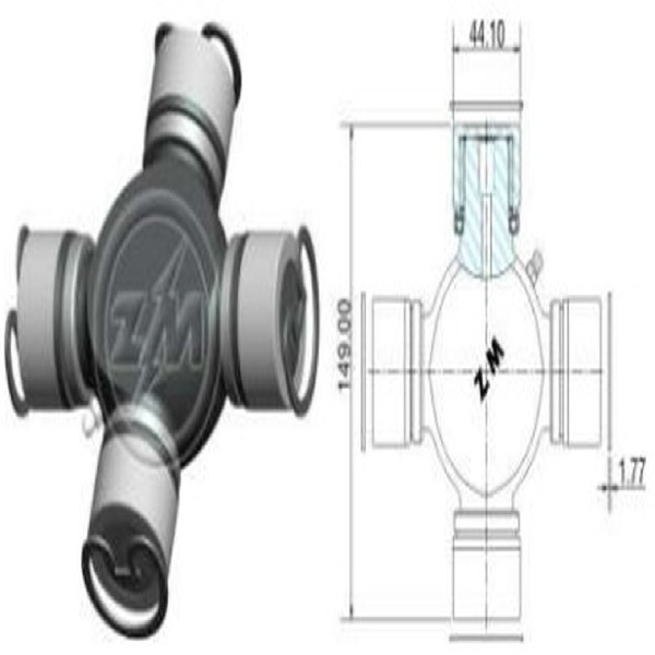  | CRUZETA CARDAN SC 110/111 44X149 CAIXA 10M